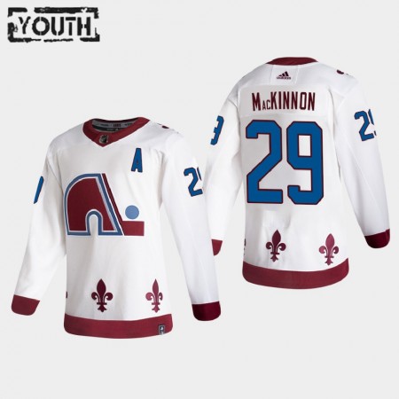 Dětské Hokejový Dres Colorado Avalanche Dresy Nathan MacKinnon 29 2020-21 Reverse Retro Authentic